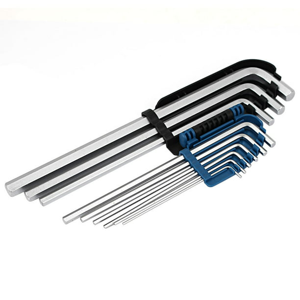 6pc T-HANDLE HEX KEY SET LONG ARMS ASSORTED SECURITY 2mm 2.5mm 3mm 4mm 5mm 6mm